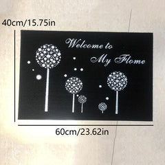Luminous Entry Door Mat Stain Resistant Washable Absorbent Bath Mat
