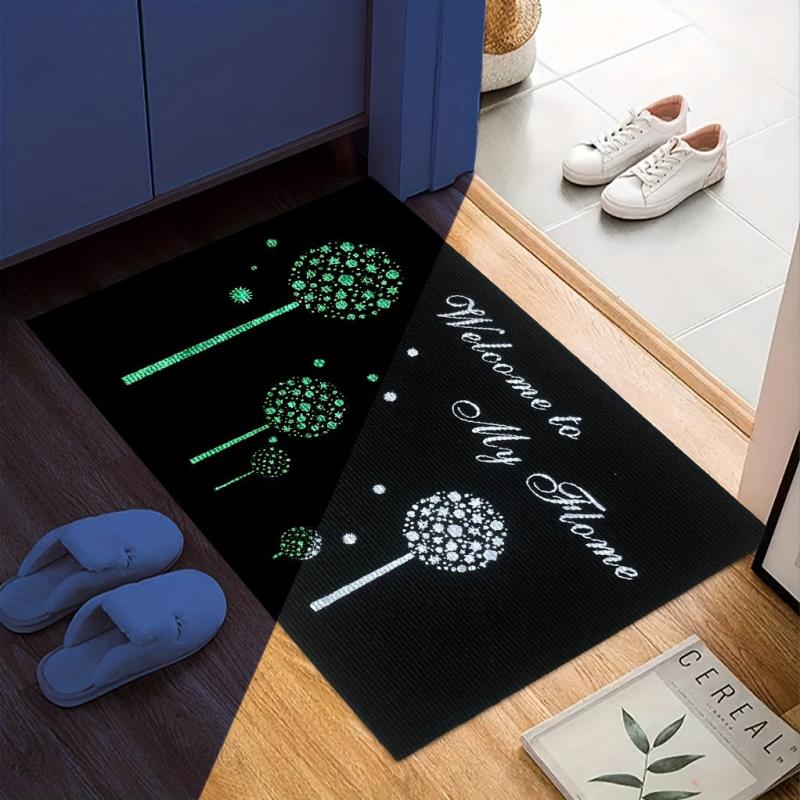 Luminous Entry Door Mat Stain Resistant Washable Absorbent Bath Mat