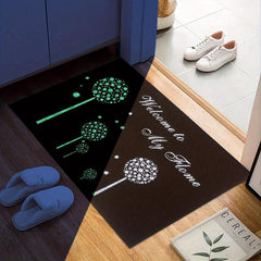 Luminous Entry Door Mat Stain Resistant Washable Absorbent Bath Mat