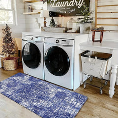Boho Floor Mat Laundry Room Absorbent Non-slip Decorative Rug Soft