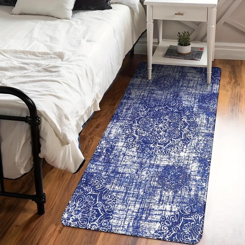 Boho Floor Mat Laundry Room Absorbent Non-slip Decorative Rug Soft