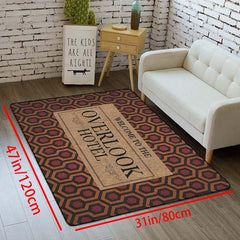 Halloween Rug Welcome To The Overlook Hotel Horror Movie Decoration