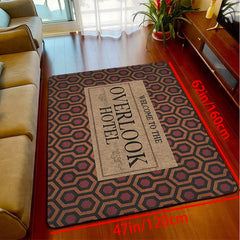 Halloween Rug Welcome To The Overlook Hotel Horror Movie Decoration