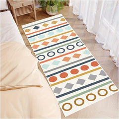 Soft Wool Pile Bedroom Rug, Cozy Furry Round Rug for Kids Room