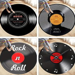 Classical Music Vinyl Record Round Rug Living Room Decoration Soft Floor Mat