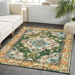 Bohemian Tribal Area Rug Soft Non Slip Washable Entry Doormat and Bathroom Mat