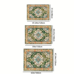 Bohemian Tribal Area Rug Soft Non Slip Washable Entry Doormat and Bathroom Mat
