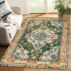 Bohemian Tribal Area Rug Soft Non Slip Washable Entry Doormat and Bathroom Mat