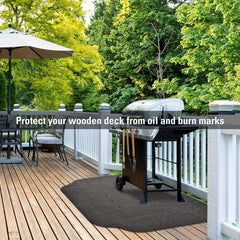 1 Pcs Grill Mat 91x127cm BBQ Splatter Mat Fireproof D