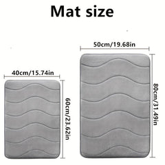 Soft Memory Foam Bath Mat Non-Slip Absorbent