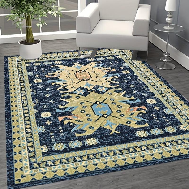Vintage Bohemian Area Rug for Home Office