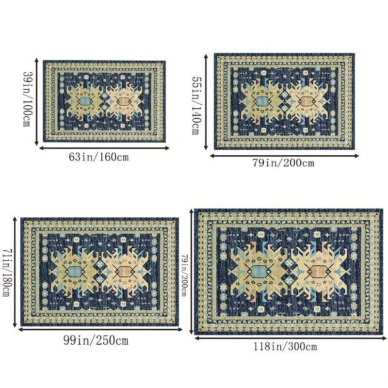 Vintage Bohemian Area Rug for Home Office
