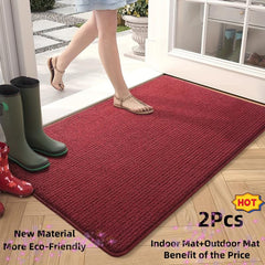 2pcs Machine Washable Door Mat for Home Decor and Protection