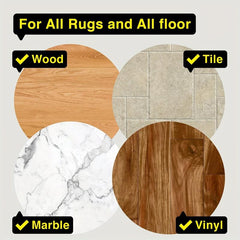 16pcs Reusable Carpet Stickers Double Sided Washable Rug Grips