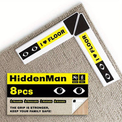 16pcs Reusable Carpet Stickers Double Sided Washable Rug Grips