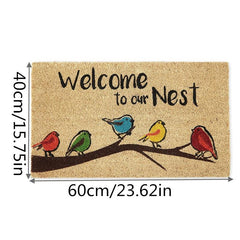 Natural Welcome Doormat Easy to Clean Entry Mat Outdoor and Indoor Uses