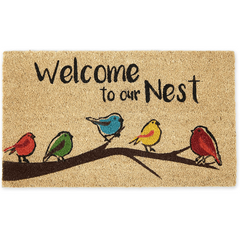 Natural Welcome Doormat Easy to Clean Entry Mat Outdoor and Indoor Uses