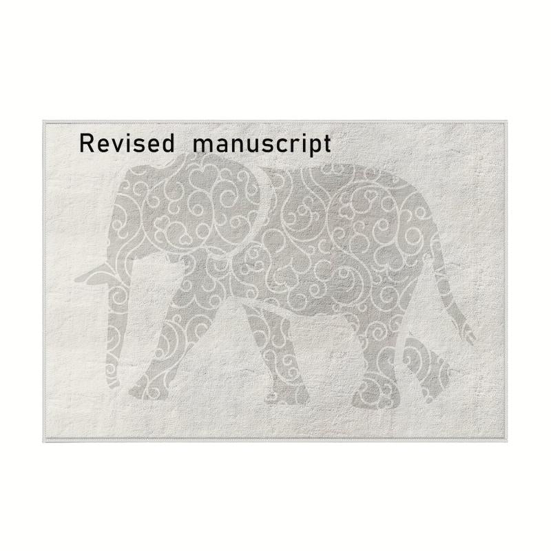 Soft Non Slip Elephant Bath Mat for Indoor Use