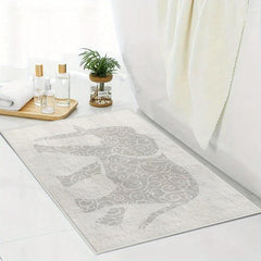 Soft Non Slip Elephant Bath Mat for Indoor Use