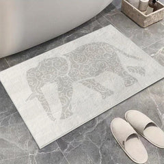 Soft Non Slip Elephant Bath Mat for Indoor Use