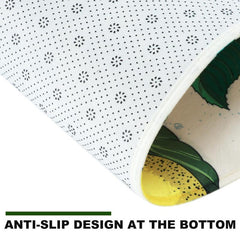 Anti Fatigue Kitchen Floor Mat Lemon Pattern Non Slip Rug