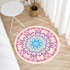 Tassel Woven Carpet Non slip Bedroom Carpet Home Decor