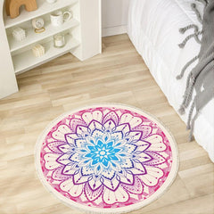 Tassel Woven Carpet Non slip Bedroom Carpet Home Decor