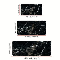 Marble Abstract Area Rug Non Slip Floor Rug Runner Washable Carpet Mat