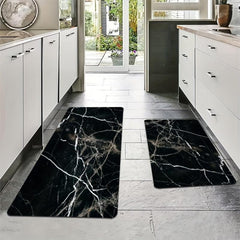 Marble Abstract Area Rug Non Slip Floor Rug Runner Washable Carpet Mat