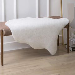 Soft Faux Fur Fish Shaped Bedroom Rug Non Slip Mat for Home and Office