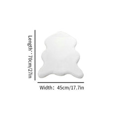 Soft Faux Fur Fish Shaped Bedroom Rug Non Slip Mat for Home and Office