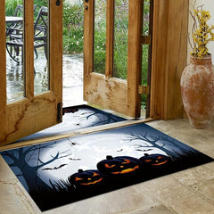 Halloween Pumpkin Area Rug Non-slip Soft Mat