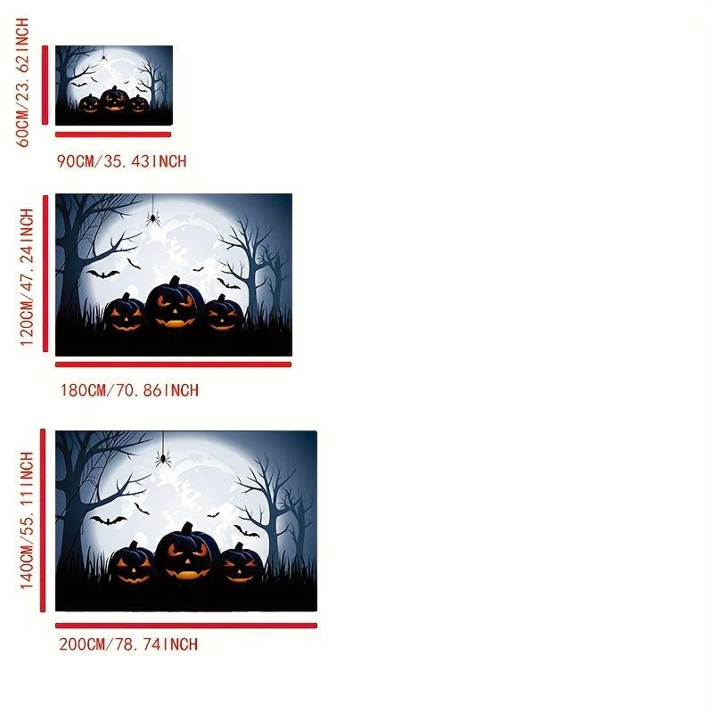 Halloween Pumpkin Area Rug Non-slip Soft Mat