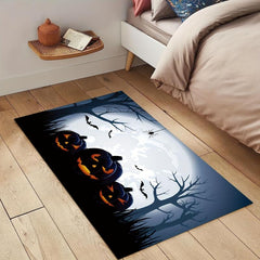 Halloween Pumpkin Area Rug Non-slip Soft Mat