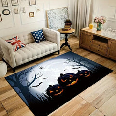 Halloween Pumpkin Area Rug Non-slip Soft Mat