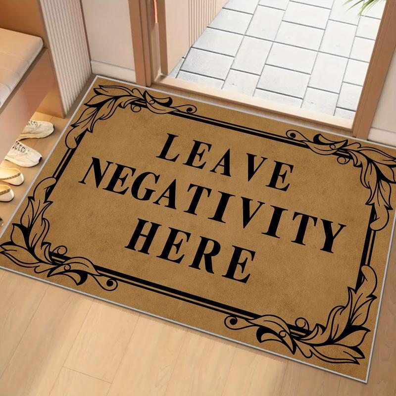 Durable Low Pile Entrance Mat - Dirt Resistance Bathroom Foot Mat Carpet