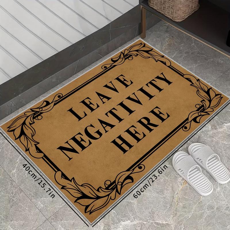 Durable Low Pile Entrance Mat - Dirt Resistance Bathroom Foot Mat Carpet
