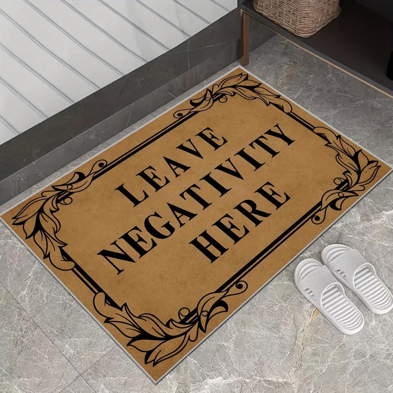 Durable Low Pile Entrance Mat - Dirt Resistance Bathroom Foot Mat Carpet