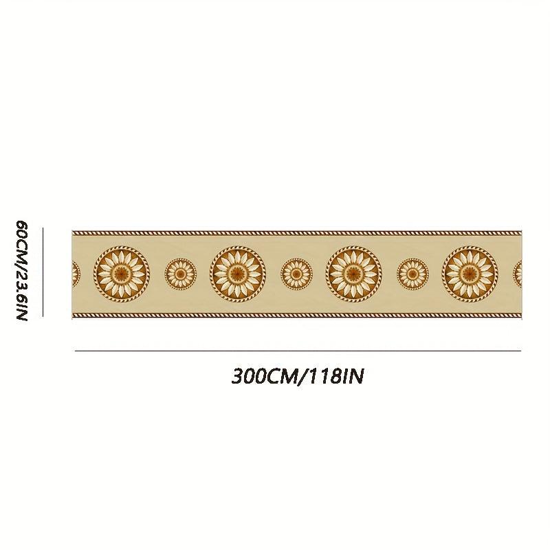 Artistic Moroccan Hallway Rug Soft Non Slip Washable Staircase Rug