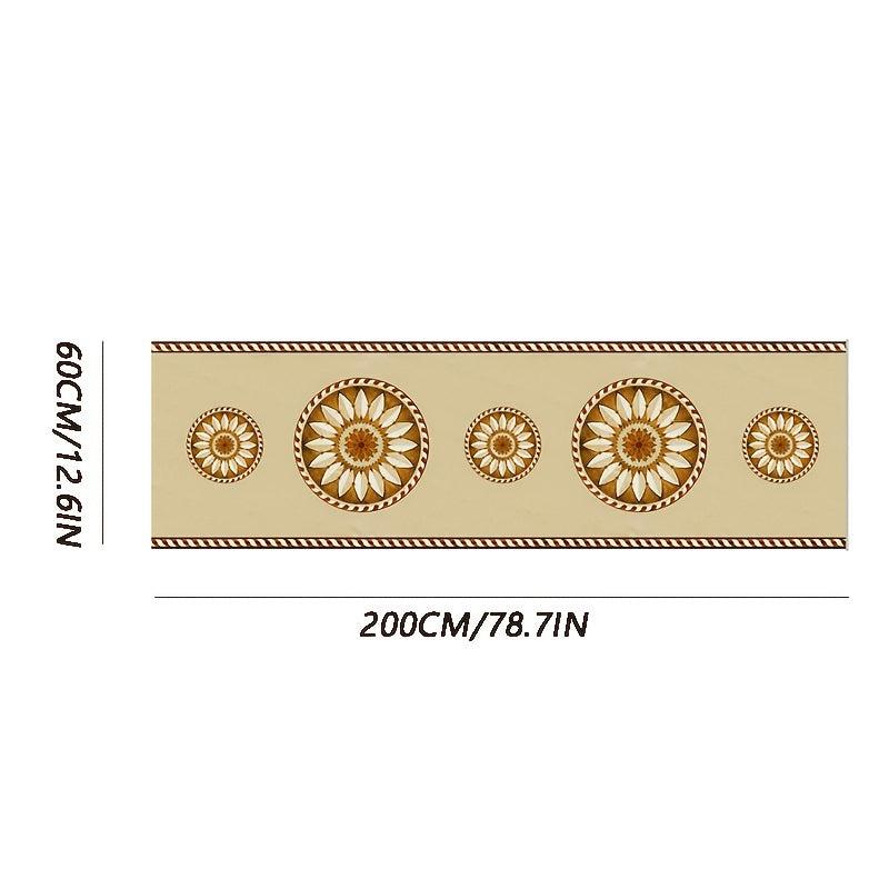 Artistic Moroccan Hallway Rug Soft Non Slip Washable Staircase Rug