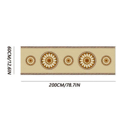 Artistic Moroccan Hallway Rug Soft Non Slip Washable Staircase Rug