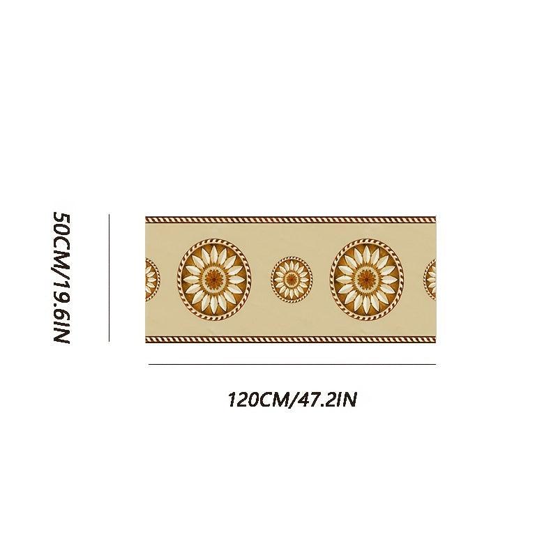 Artistic Moroccan Hallway Rug Soft Non Slip Washable Staircase Rug