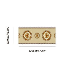 Artistic Moroccan Hallway Rug Soft Non Slip Washable Staircase Rug
