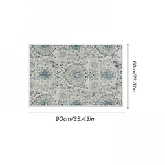 Vintage Boho Area Rug Stain Resistant Floral Living Room Bedroom Mat