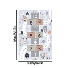 Kid Rug Playmat Hopscotch Play Rug Mat Carpet