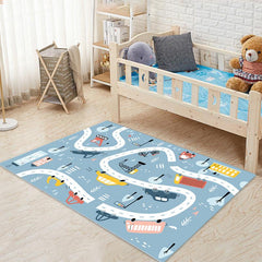 Kid Rug Playmat Hopscotch Play Rug Mat Carpet