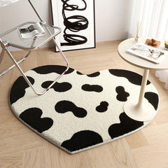 Heart Shaped Area Rug for Nursery and Living Room