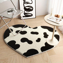 Heart Shaped Area Rug for Nursery and Living Room