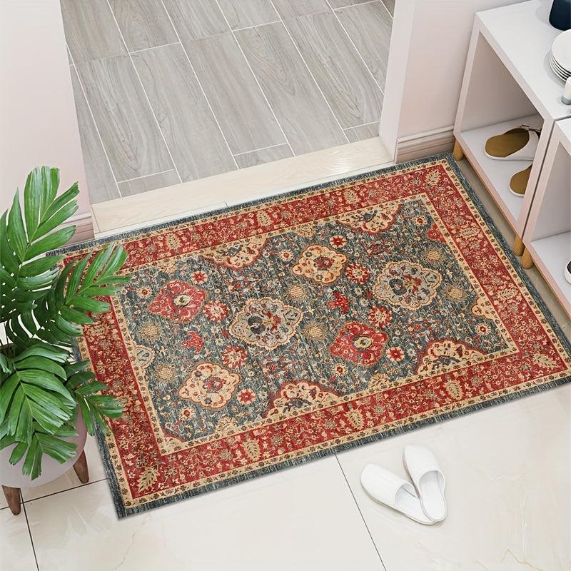Vintage Pattern Floor Mat Persian Style Bath Rug