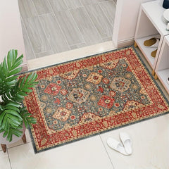 Vintage Pattern Floor Mat Persian Style Bath Rug